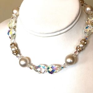 Vintage Aurora Borealis Crystal Vendome Necklace